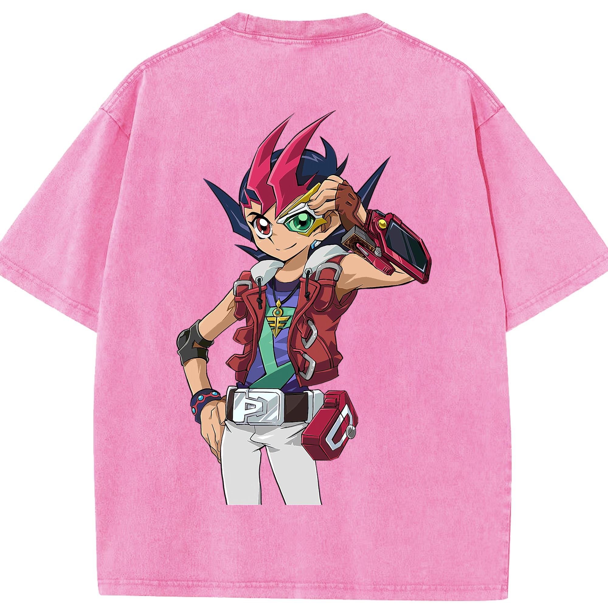 （画像用） 遊☆戯☆王 Yu-Gi-Oh! 綿100% ヴィンテージ風 半袖Tシャツ（背面プリント）